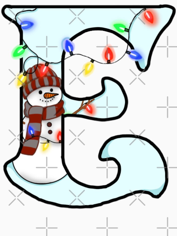 Holiday themed letter E by Artistkhg T-Shirts, Hoodie, Sweatshirt | BlankRebels.com (Image 3)