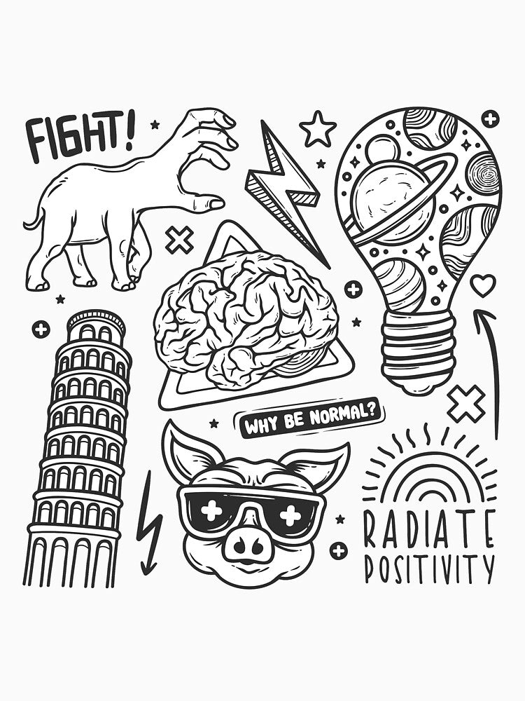 stickers hand drawn doodle by redaaid T-Shirts, Hoodie, Sweatshirt | BlankRebels.com (Image 3)