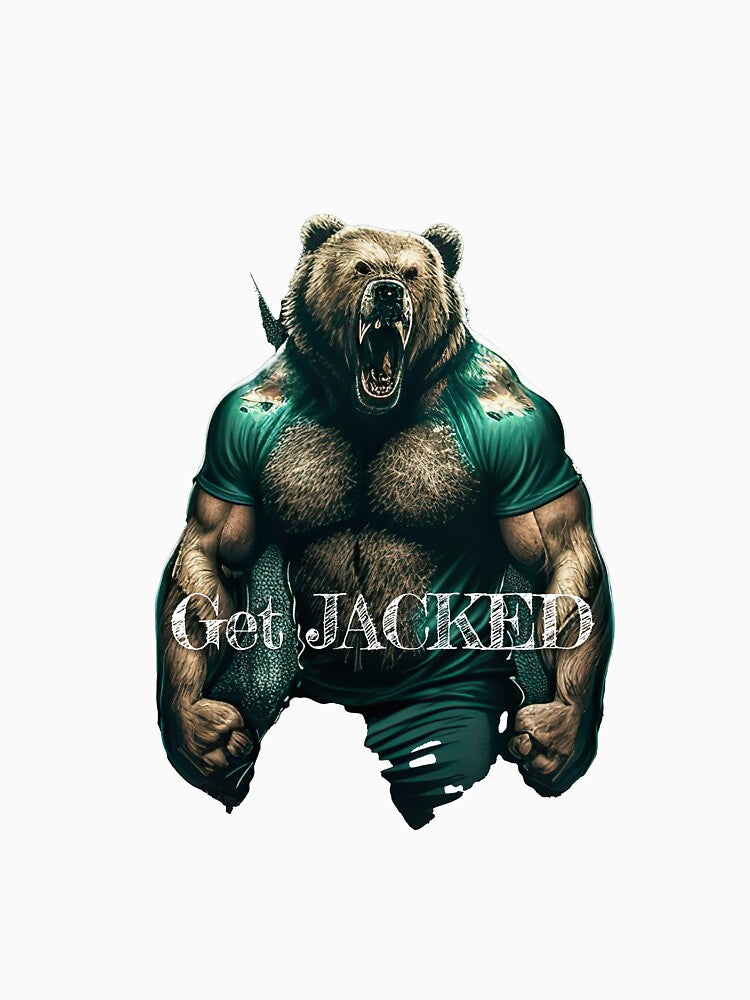 Get JACKED Bodybuilding Fitness Gym Workout Exercise Merch Print  Design by tengamerx T-Shirts, Hoodie, Sweatshirt (Image 3)
