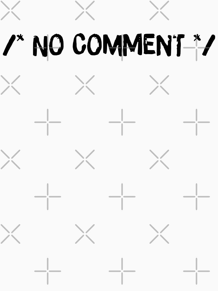 No Comment (black) by Stornu2Ruedas T-Shirts, Hoodie, Sweatshirt | BlankRebels.com (Image 3)