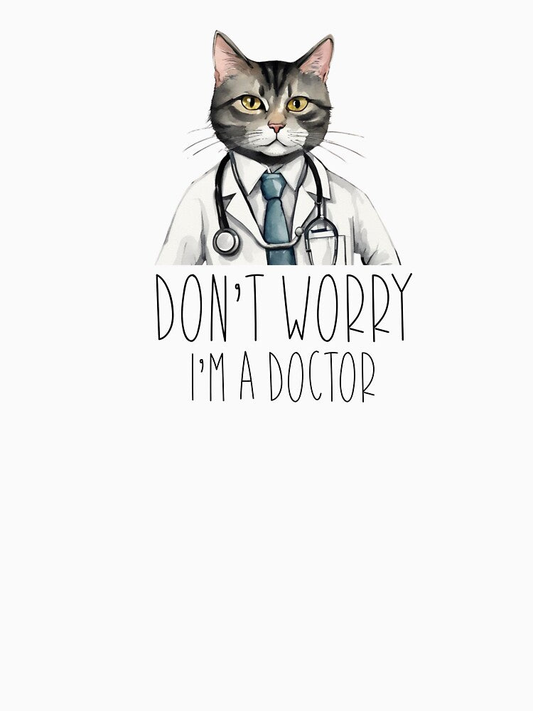 Cat doctor - Don't worry I am a doctor by Luisshopp T-Shirts, Hoodie, Sweatshirt | BlankRebels.com (Image 3)