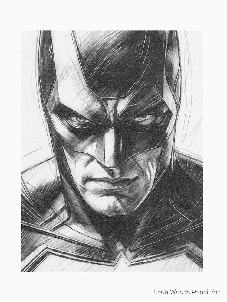 Superhero Illustration by Leon Woods Pencil Art