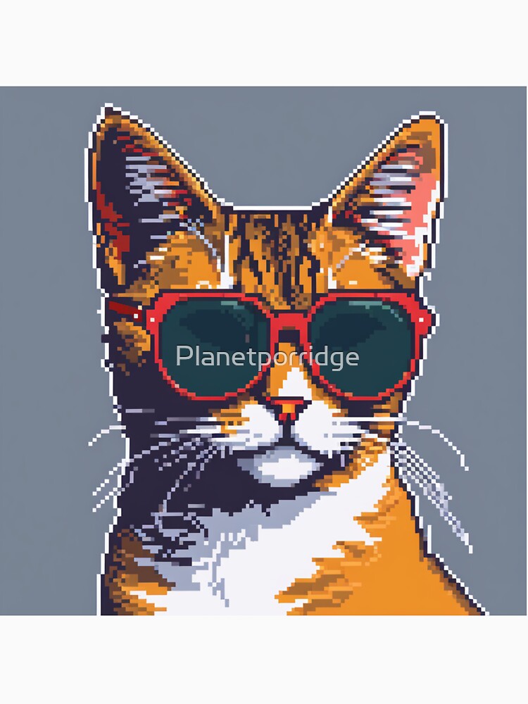 Pixel Cat by Planetporridge T-Shirts, Hoodie, Sweatshirt | BlankRebels.com (Image 3)