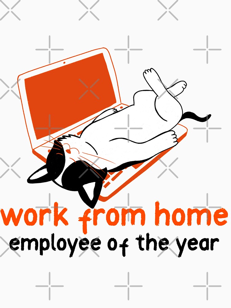 work from home employee of the year cat by helkav T-Shirts, Hoodie, Sweatshirt | BlankRebels.com (Image 3)
