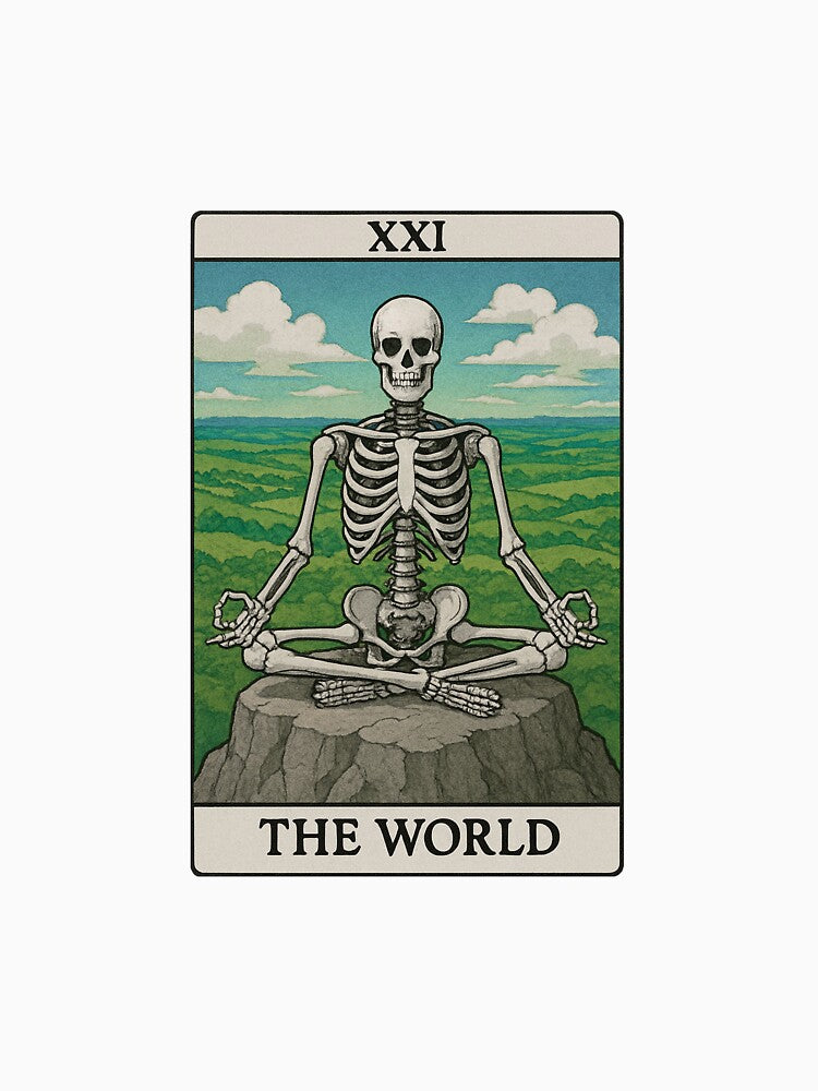 Tarot Card - XXI - The World - Skeleton by step10studio T-Shirts, Hoodie, Sweatshirt | BlankRebels.com (Image 3)