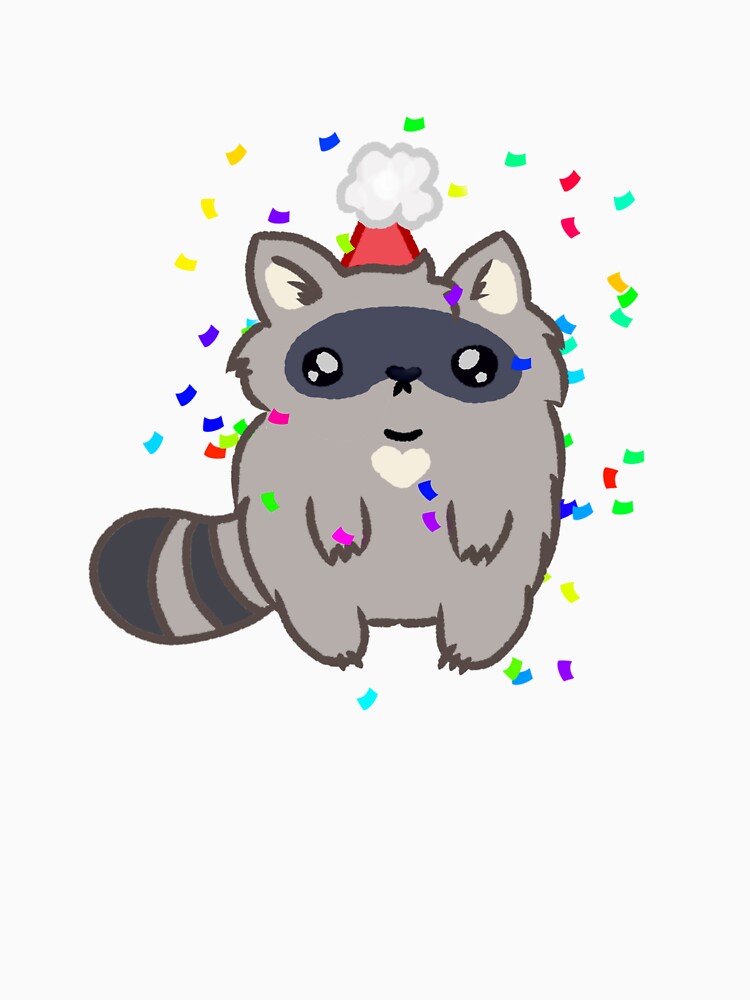 Party raccoon by Errrox303 T-Shirts, Hoodie, Sweatshirt | BlankRebels.com (Image 3)