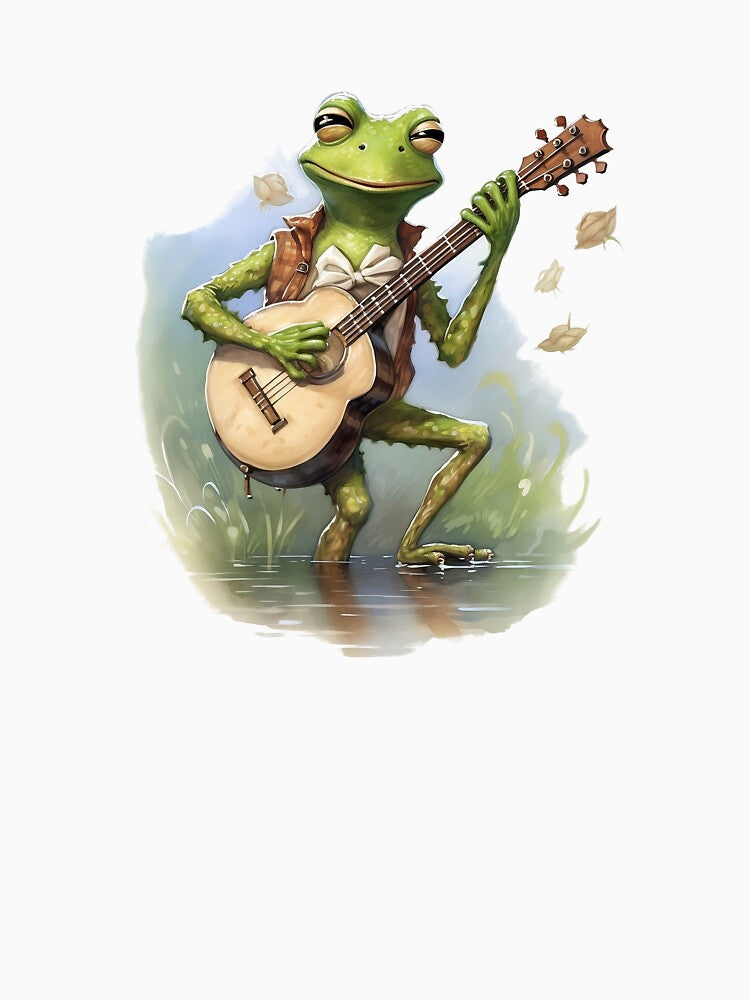 Frog playing guitar in the water by Remek-Design T-Shirts, Hoodie, Sweatshirt | BlankRebels.com (Image 3)