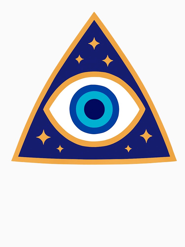 Celestial Triangle Evil Eye – Mystic Protection and Starry Boho Symbol by unique0703 T-Shirts, Hoodie, Sweatshirt (Image 3)