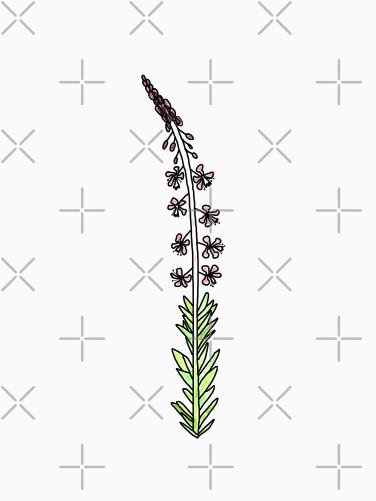 Fireweed Watercolour by designsbyad T-Shirts, Hoodie, Sweatshirt | BlankRebels.com (Image 3)