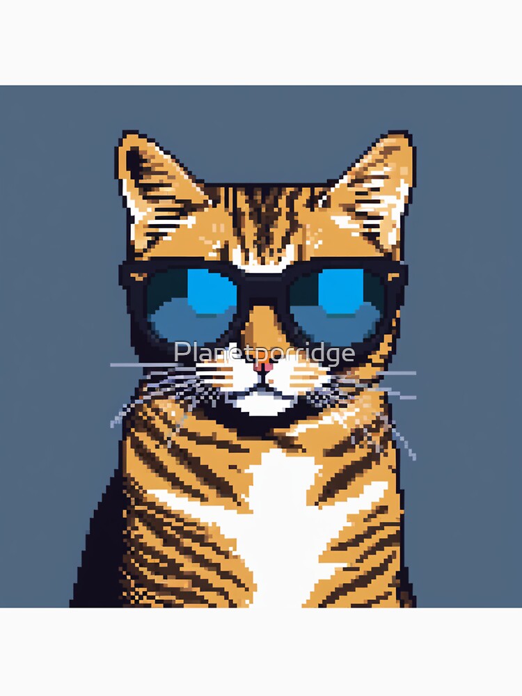 Pixel art cat by Planetporridge T-Shirts, Hoodie, Sweatshirt | BlankRebels.com (Image 3)