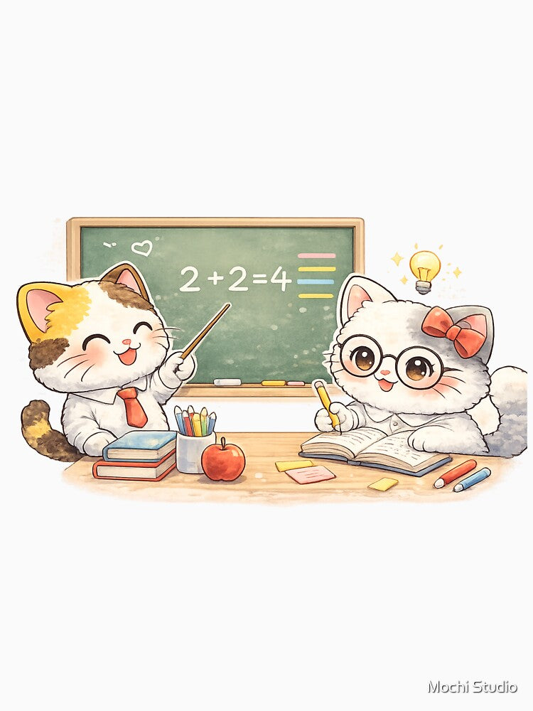 Copy of Mochi & Lumi – teach math together by Mochi Studio T-Shirts, Hoodie, Sweatshirt | BlankRebels.com (Image 3)