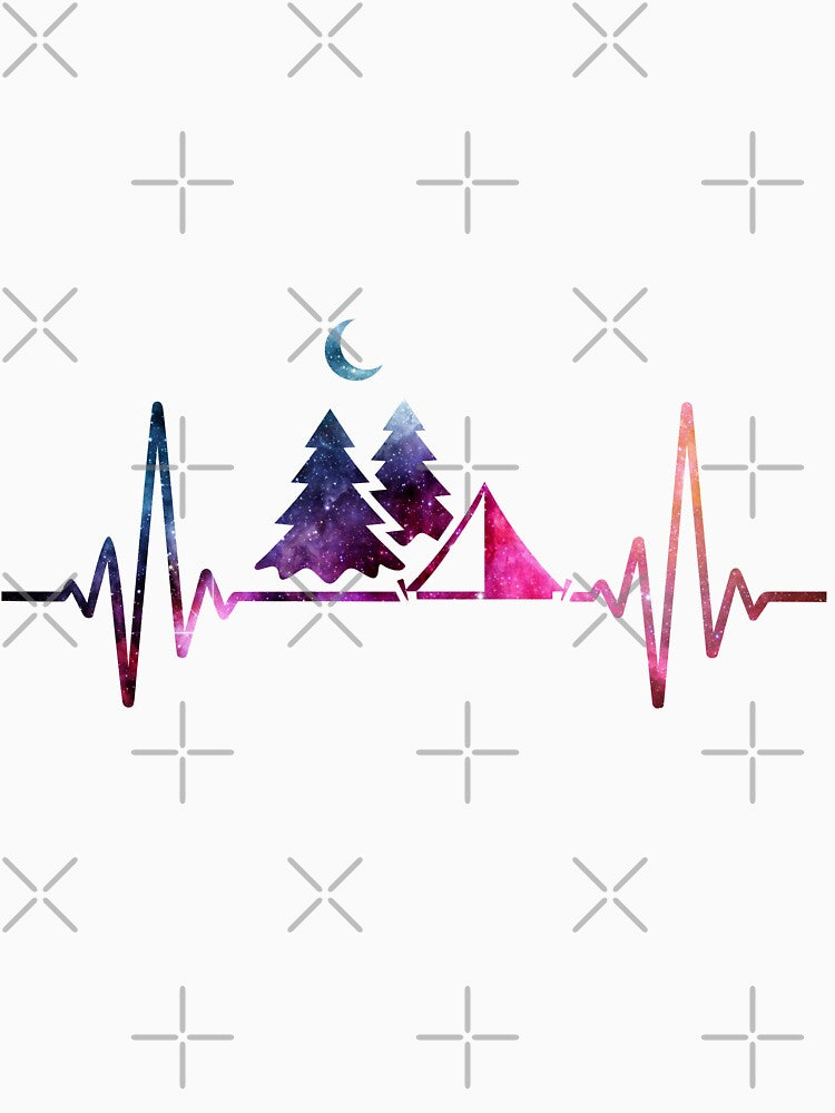 Camping Heartbeat galaxy by tuyetnhung98 T-Shirts, Hoodie, Sweatshirt | BlankRebels.com (Image 3)