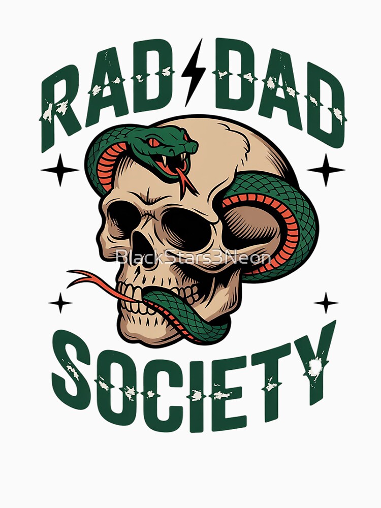 Dad Rad Society Father's Day Cool Dads Club New Dad Daddy by BlackStars3Neon T-Shirts, Hoodie, Sweatshirt (Image 3)