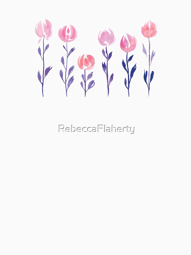 Floral Stems | Purple Blush by RebeccaFlaherty T-Shirts, Hoodie, Sweatshirt | BlankRebels.com (Image 3)