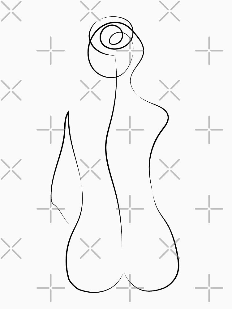 Woman Sitting | One Line Artist | Minimal Art | One Line Art | Minimalist by One-Line-Artist T-Shirts, Hoodie,... (Image 3)