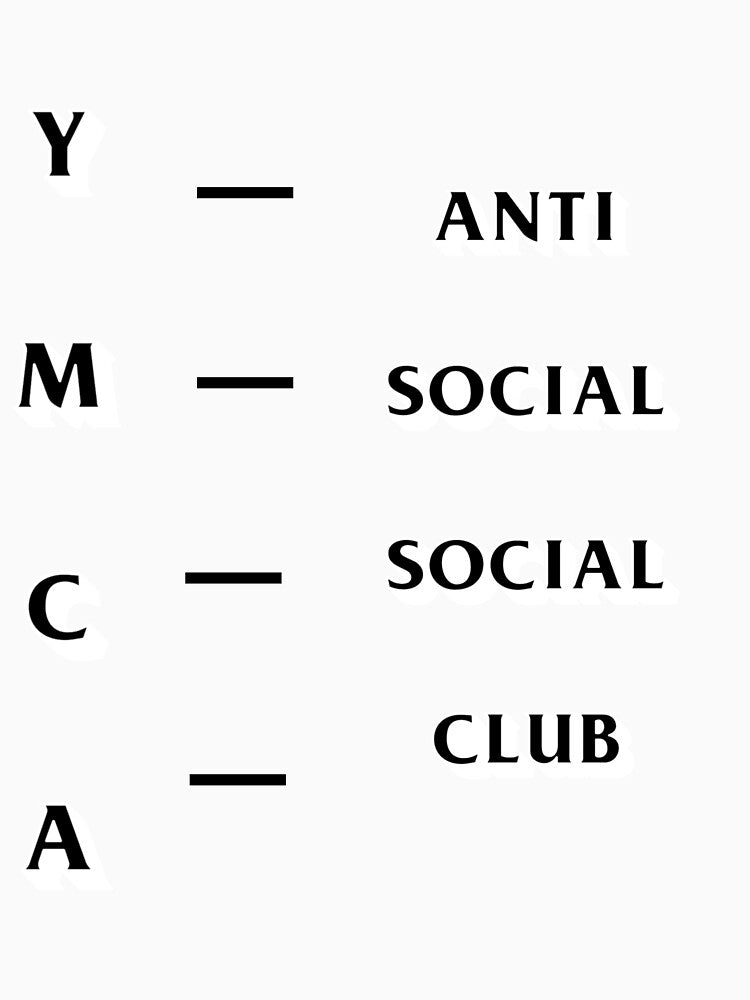ANTI SOCIAL CLUB YMCA PARODY by Kneebus T-Shirts, Hoodie, Sweatshirt | BlankRebels.com (Image 3)