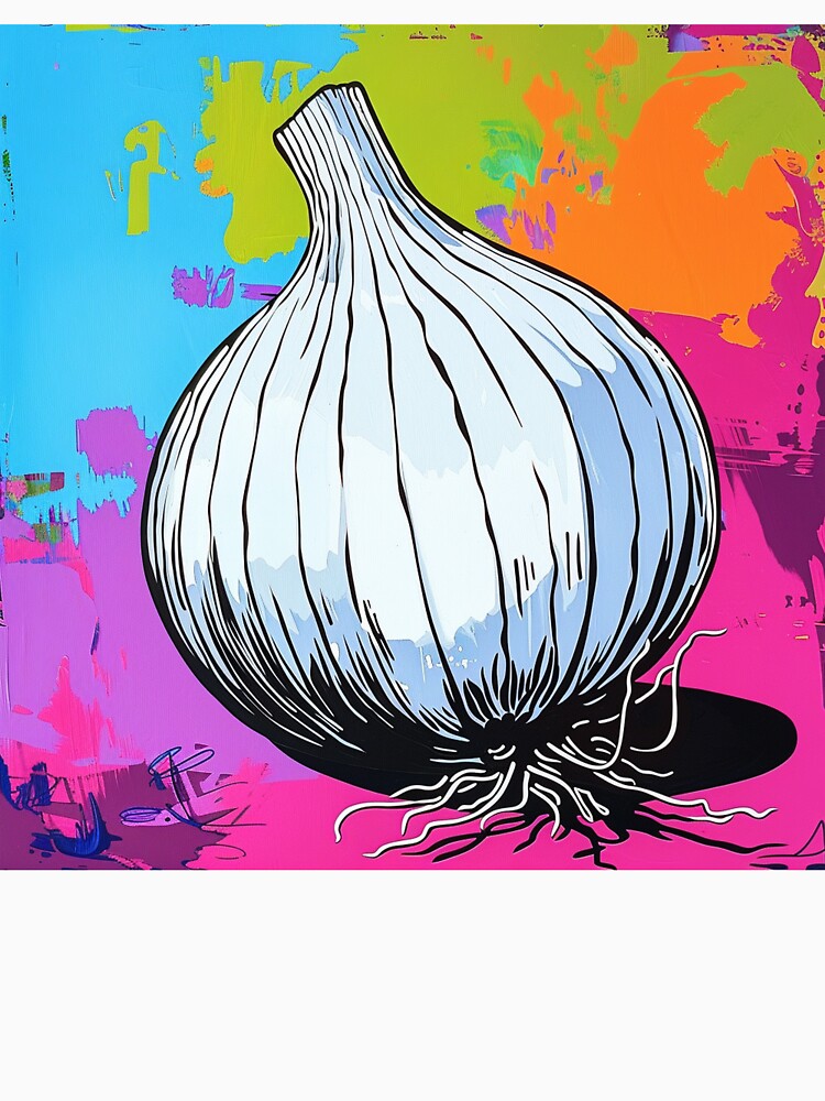 White Onion Pop Art 2 by AstroRisq