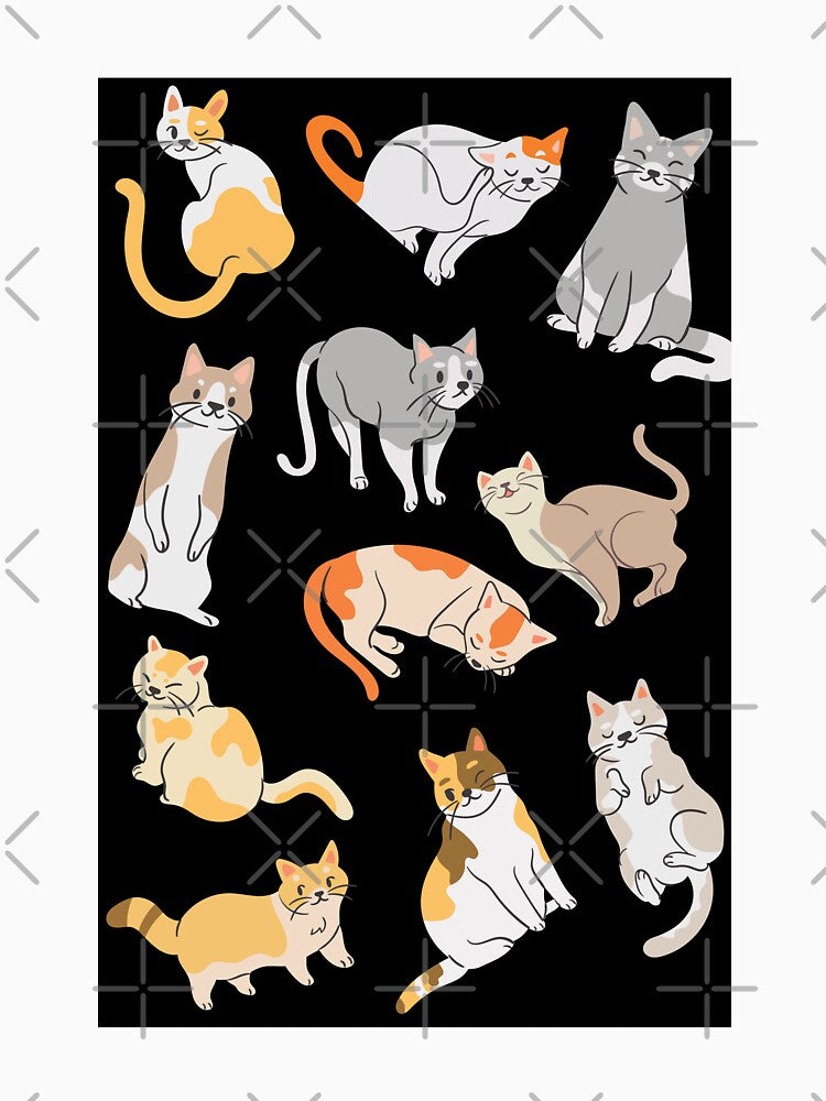 Copy of  Mixed Cute Cat Pattern For Cat Lovers by Moodyandmellow T-Shirts, Hoodie, Sweatshirt | BlankRebels.com (Image 3)