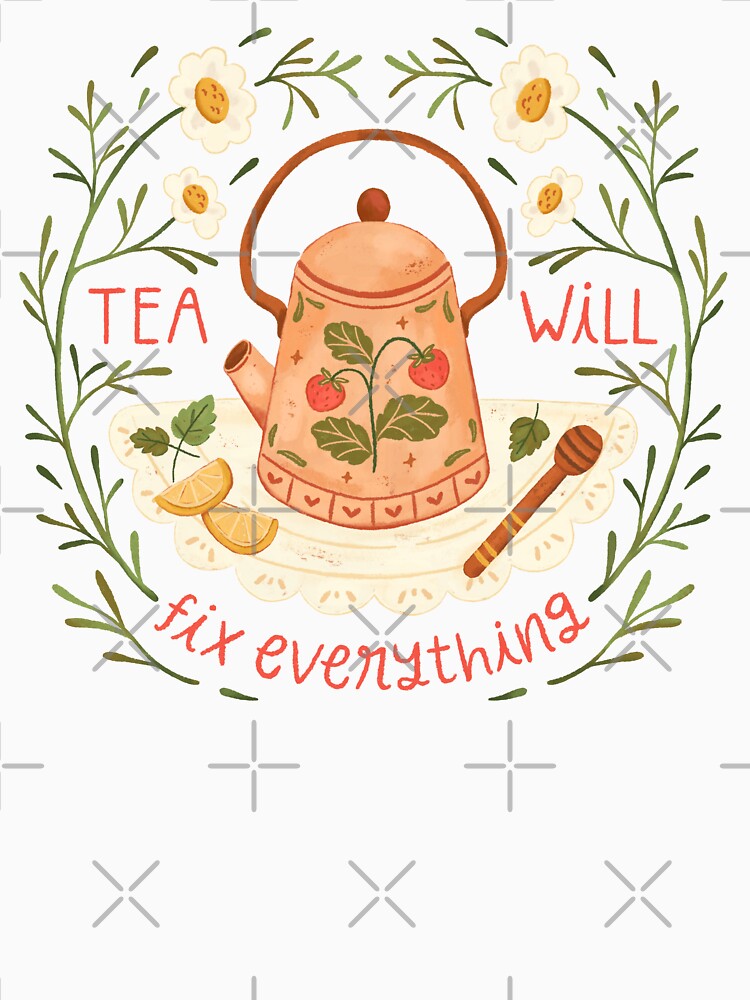 Tea Will Fix Everything by ohjessmarie T-Shirts, Hoodie, Sweatshirt | BlankRebels.com (Image 3)