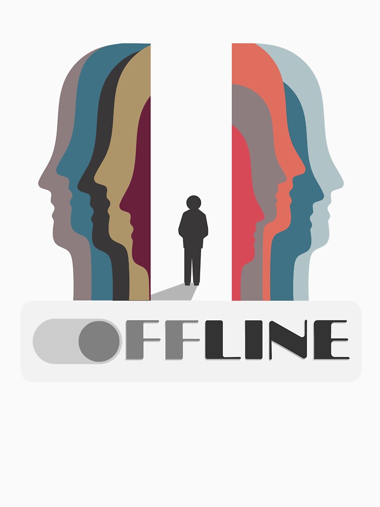 Mentally Offline by Aminesnip T-Shirts, Hoodie, Sweatshirt | BlankRebels.com (Image 3)