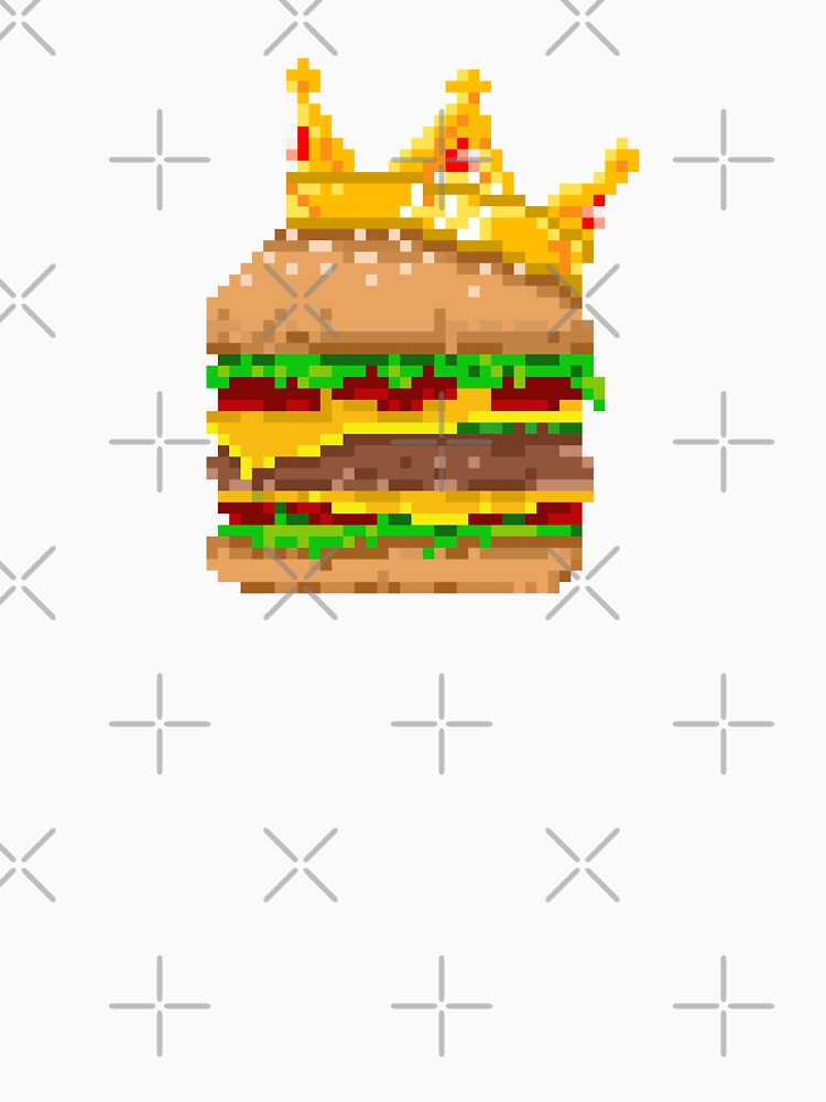 Pixel King of Burger by Si Pakne T-Shirts, Hoodie, Sweatshirt | BlankRebels.com (Image 3)
