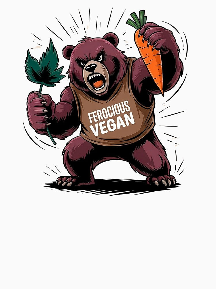 Ferocious Vegan by JollyBall T-Shirts, Hoodie, Sweatshirt | BlankRebels.com (Image 3)