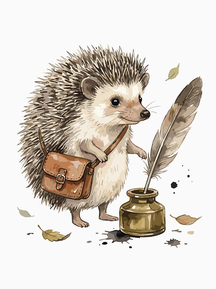 Light Academia: Researcher Hedgehog T-Shirts, Hoodie, Sweatshirt