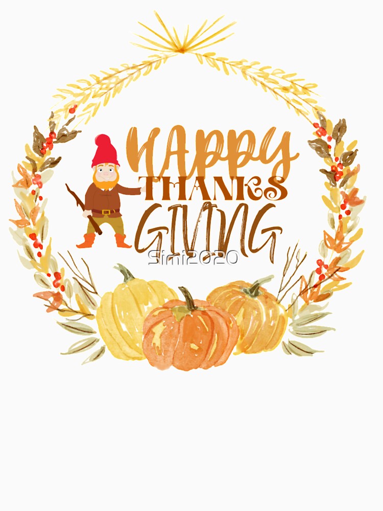 Gnome Thanksgiving Pastel colours by Simi2020 T-Shirts, Hoodie, Sweatshirt | BlankRebels.com (Image 3)