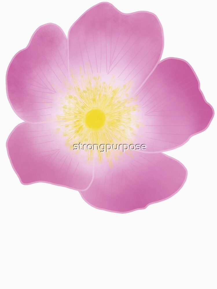 Wild Rose (Rosa acicularis) by strongpurpose T-Shirts, Hoodie, Sweatshirt | BlankRebels.com (Image 3)