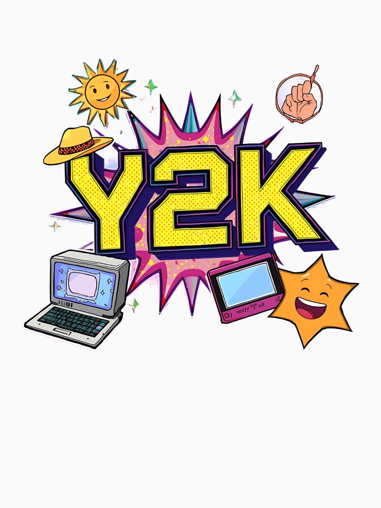 “Y2K Throwbacks – Retro 2000s Aesthetic T-Shirt” by rsuniquestyle Hoodie, Sweatshirt | BlankRebels.com (Image 3)