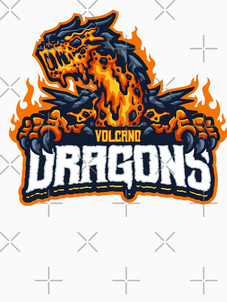 Fire Volcano Dragons Mascot by AnimalLover4eva T-Shirts, Hoodie, Sweatshirt | BlankRebels.com (Image 3)