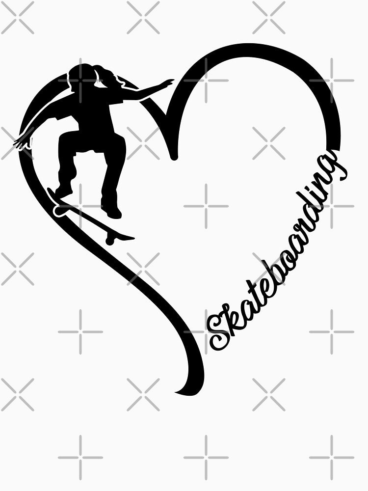 Skateboarding heart by tuyetnhung98 T-Shirts, Hoodie, Sweatshirt | BlankRebels.com (Image 3)