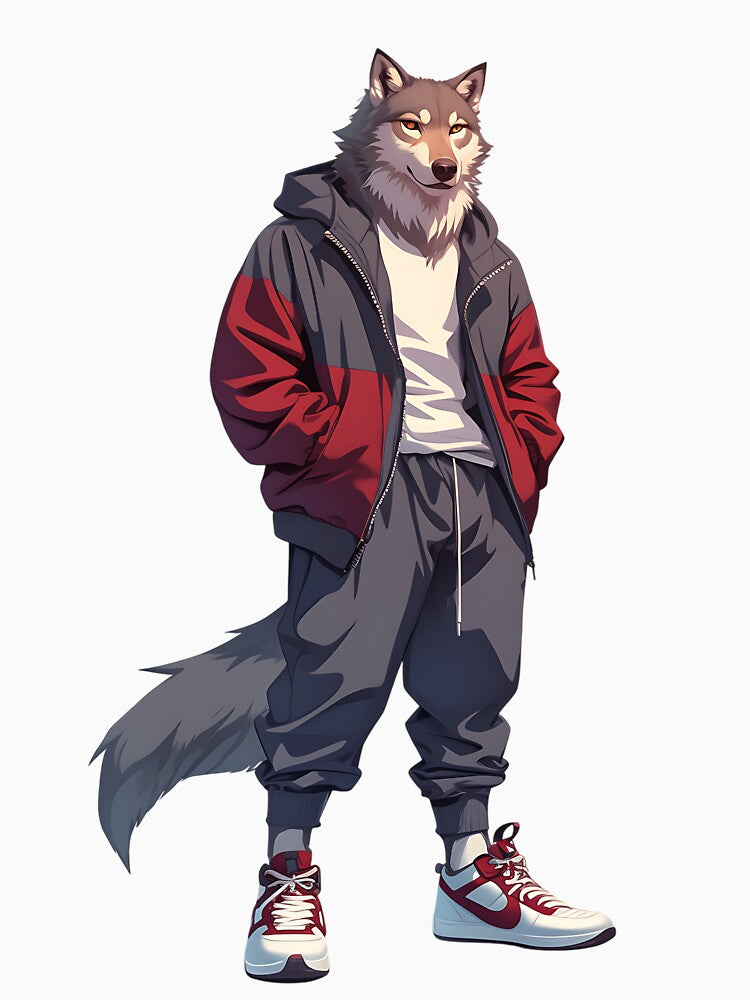 Streetwear Wolf Modern Vibe by bapupa