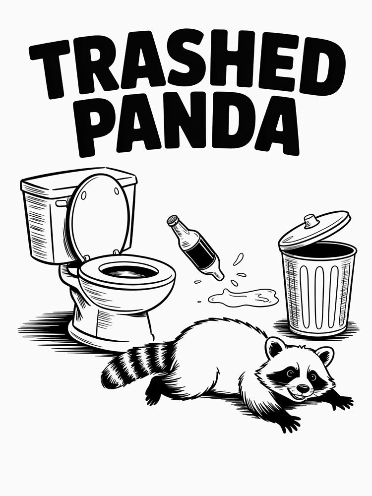 Trashed Panda Drunk Racoon by DianaStantzo T-Shirts, Hoodie, Sweatshirt | BlankRebels.com (Image 3)
