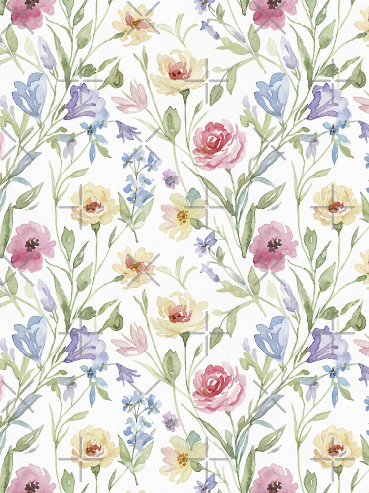 Seamless Watercolor Wildflower Pattern by FashioonTrends T-Shirts, Hoodie, Sweatshirt | BlankRebels.com (Image 3)