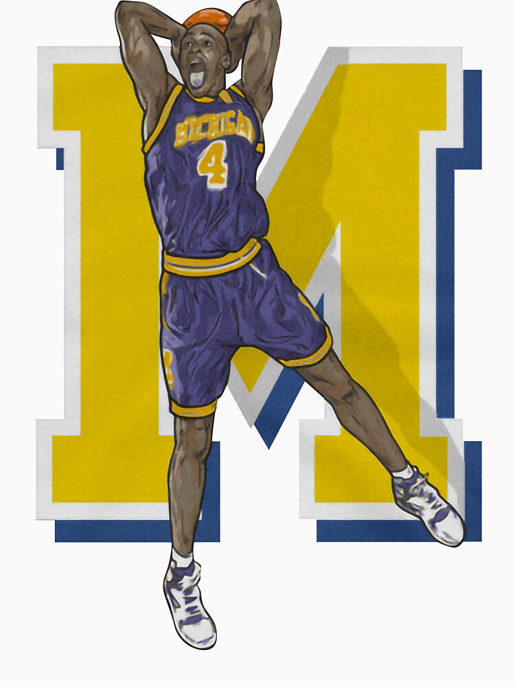Vintage Michigan Basketball Fab 5 Chris Webber by MiloRogiras T-Shirts, Hoodie, Sweatshirt | BlankRebels.com (Image 3)