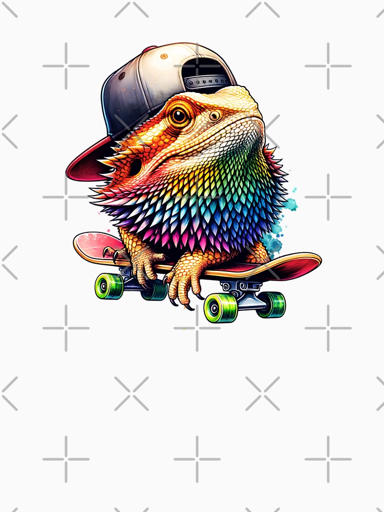 Bearded Dragon Skateboarder by TheAnimalZ00 T-Shirts, Hoodie, Sweatshirt | BlankRebels.com (Image 3)