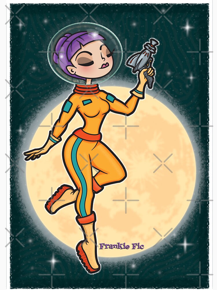 Retro Astronaut by FrankieFic T-Shirts, Hoodie, Sweatshirt | BlankRebels.com (Image 3)