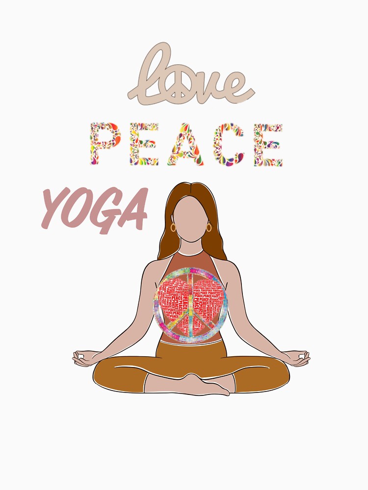 Love Peace Yoga by Umerchatha444 T-Shirts, Hoodie, Sweatshirt | BlankRebels.com (Image 3)