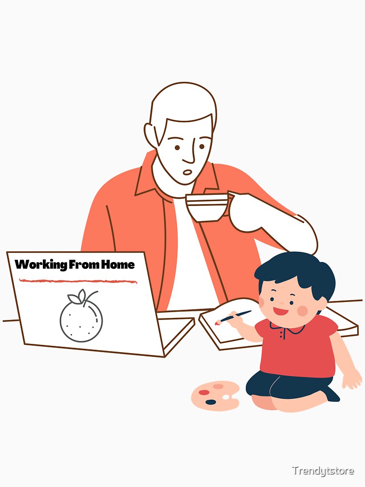 Work From Home- Dad by Trendytstore T-Shirts, Hoodie, Sweatshirt | BlankRebels.com (Image 3)
