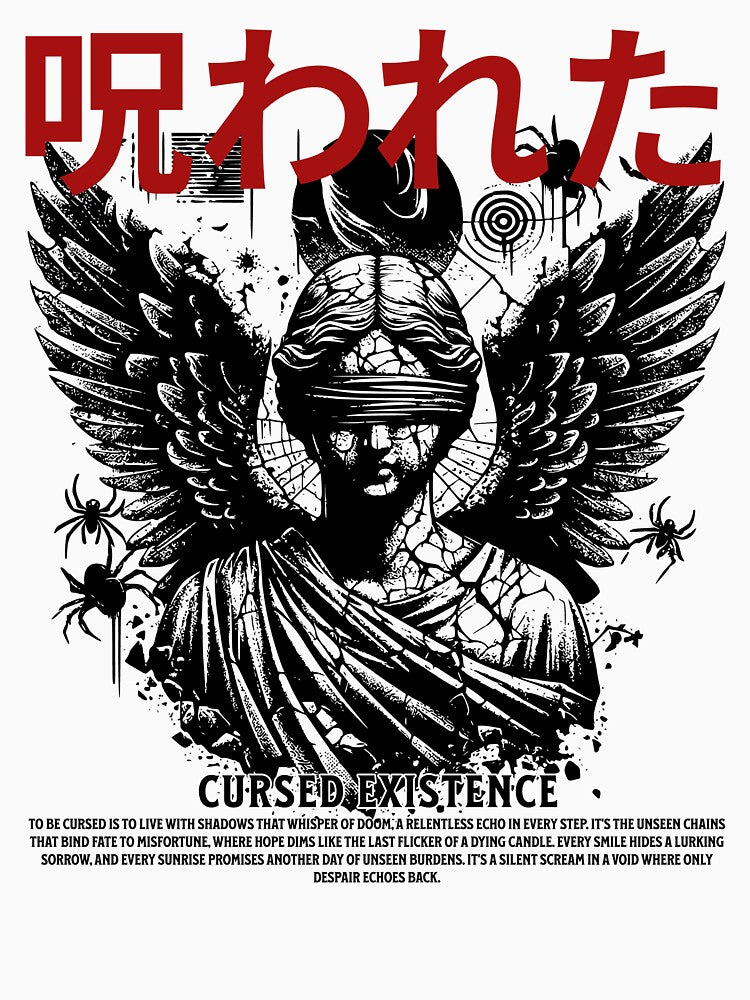 Angel Statue - Cursed Existence by DesignedByMarty T-Shirts, Hoodie, Sweatshirt | BlankRebels.com (Image 3)
