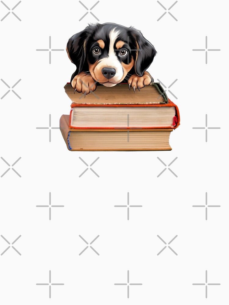 Entlebucher Mountain Dog And Books by TheAnimalZ00 T-Shirts, Hoodie, Sweatshirt | BlankRebels.com (Image 3)