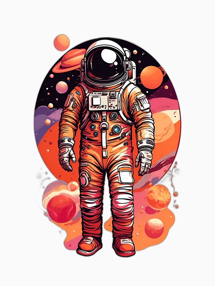 ASTRONAUT ART SPACE DESIGN by karlocipressi T-Shirts, Hoodie, Sweatshirt | BlankRebels.com (Image 3)