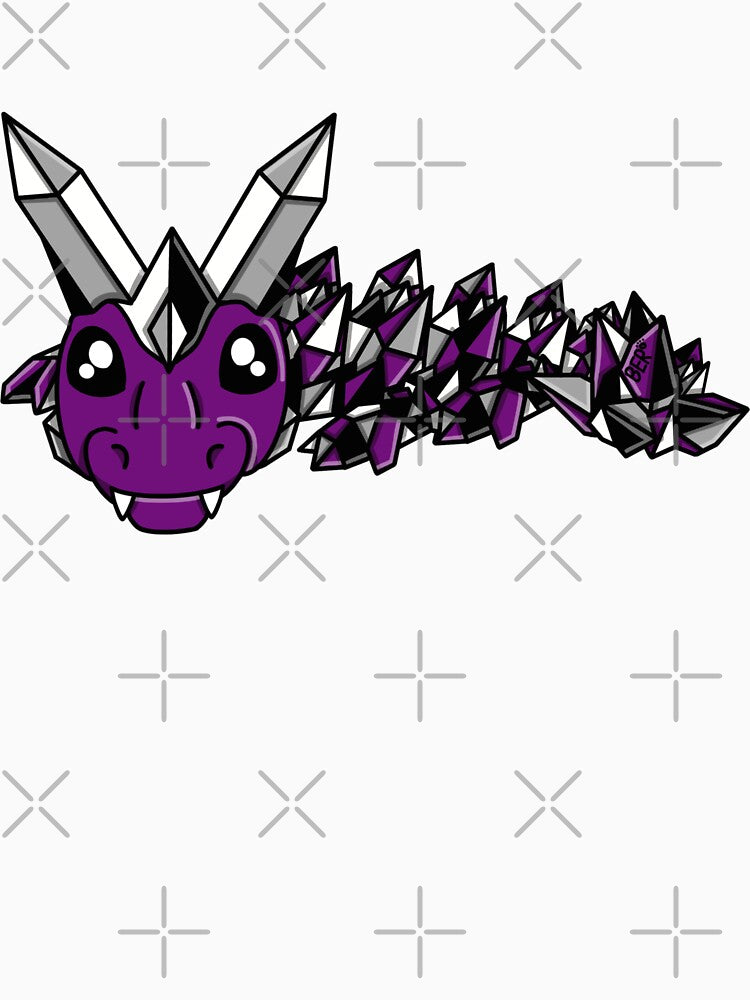 Asexual Pride Crystal Fidget Dragon by SentABear T-Shirts, Hoodie, Sweatshirt | BlankRebels.com (Image 3)