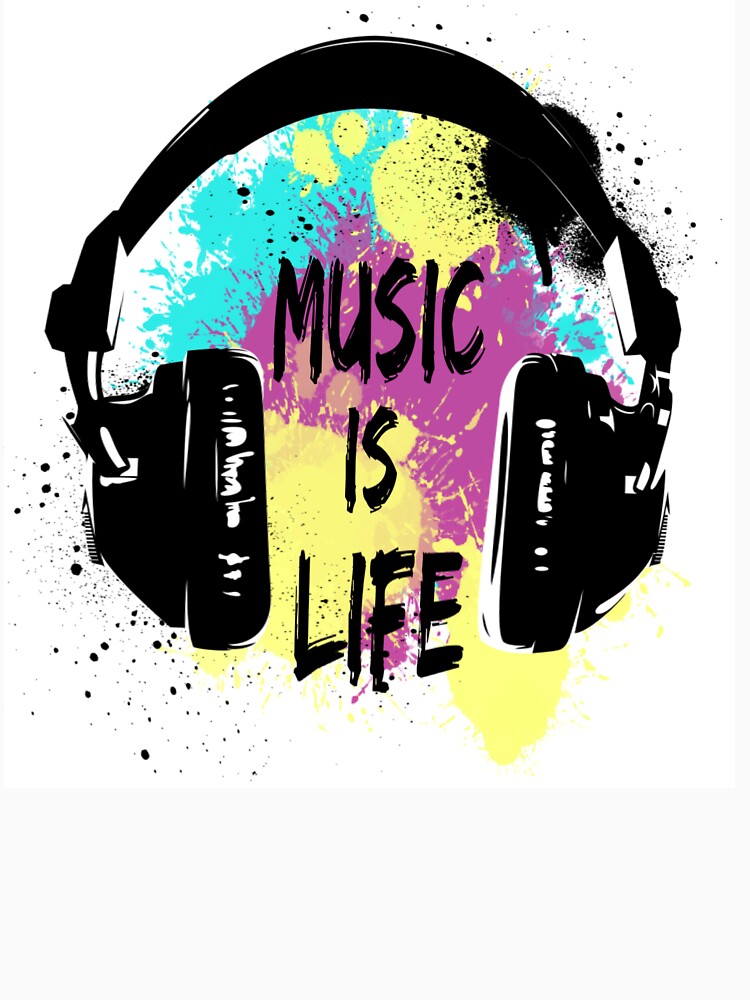 Music is life by Bensoncreatives T-Shirts, Hoodie, Sweatshirt | BlankRebels.com (Image 3)