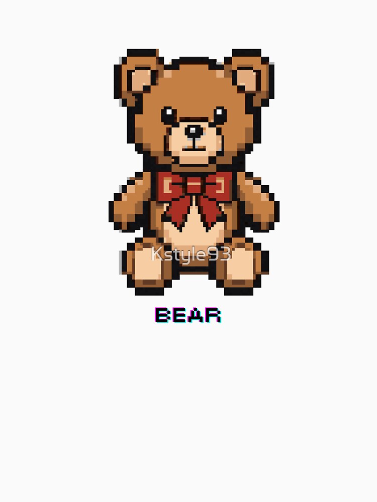 Pixel Bear – Cute Retro 8-Bit Teddy Bear Art by Kstyle93 T-Shirts, Hoodie, Sweatshirt | BlankRebels.com (Image 3)