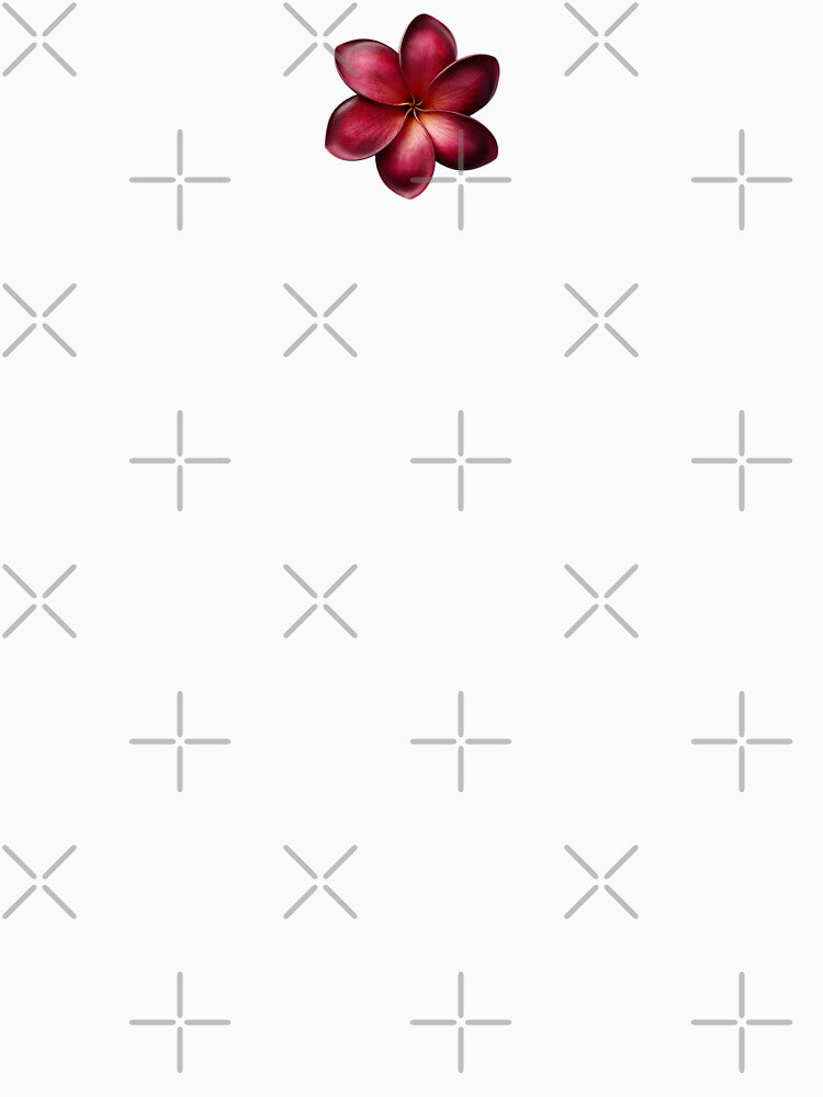 Red Plumeria Flower by LuxChu T-Shirts, Hoodie, Sweatshirt | BlankRebels.com (Image 3)