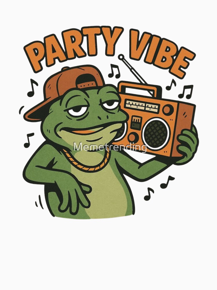 Frog Meme Party Vibe by Memetrending T-Shirts, Hoodie, Sweatshirt | BlankRebels.com (Image 2)