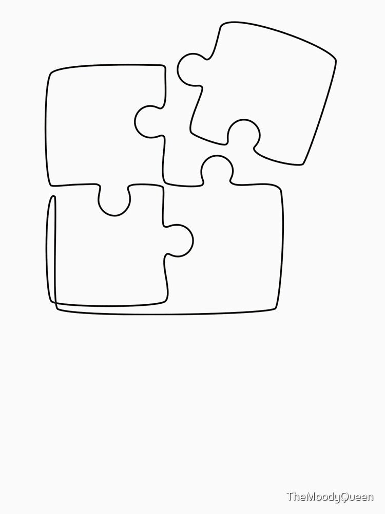 Line art puzzle by TheMoodyQueen T-Shirts, Hoodie, Sweatshirt | BlankRebels.com (Image 3)