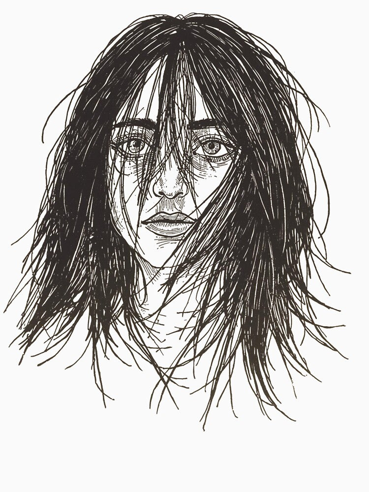 Dark Sketch Woman Portrait | Expressive Line Art Face by SoSpecialStore T-Shirts, Hoodie, Sweatshirt (Image 3)